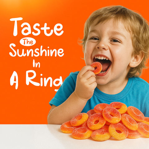 Sweetons Sour Peach Rings Candy Pack of 3 (50gm Each) Sweetons Sour Peach Rings Candy Pack of 3 (50gm Each)