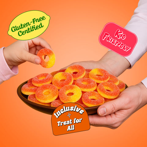 Sweetons Sour Peach Rings Candy Pack of 3 (50gm Each) Sweetons Sour Peach Rings Candy Pack of 3 (50gm Each)