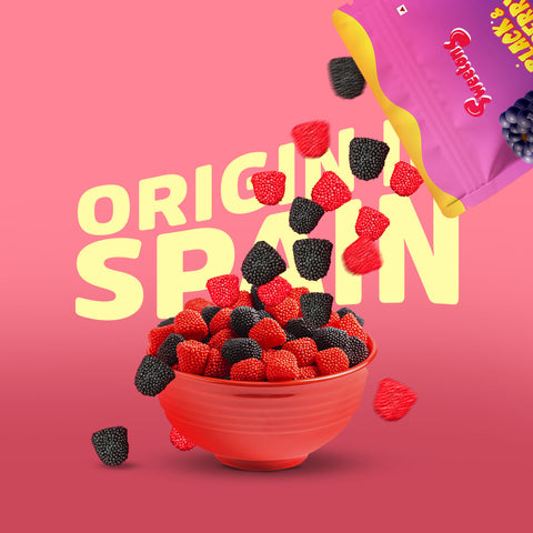Sweetons Black & Red Berries Jelly Candy Pack of 3 (50gm Each)