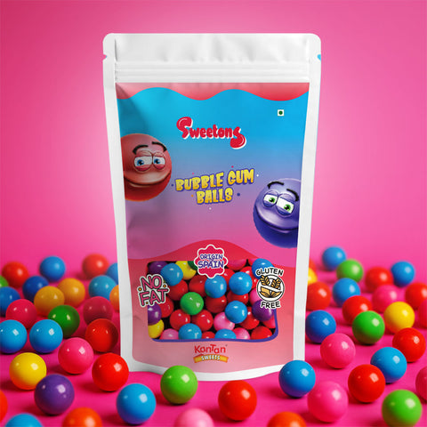 Sweetons Bubble Gum Balls Candy Pack of 3 (50 gm Each)