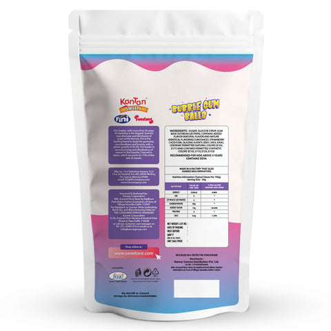 Sweetons Bubble Gum Balls Candy Pack of 3 (50 gm Each)