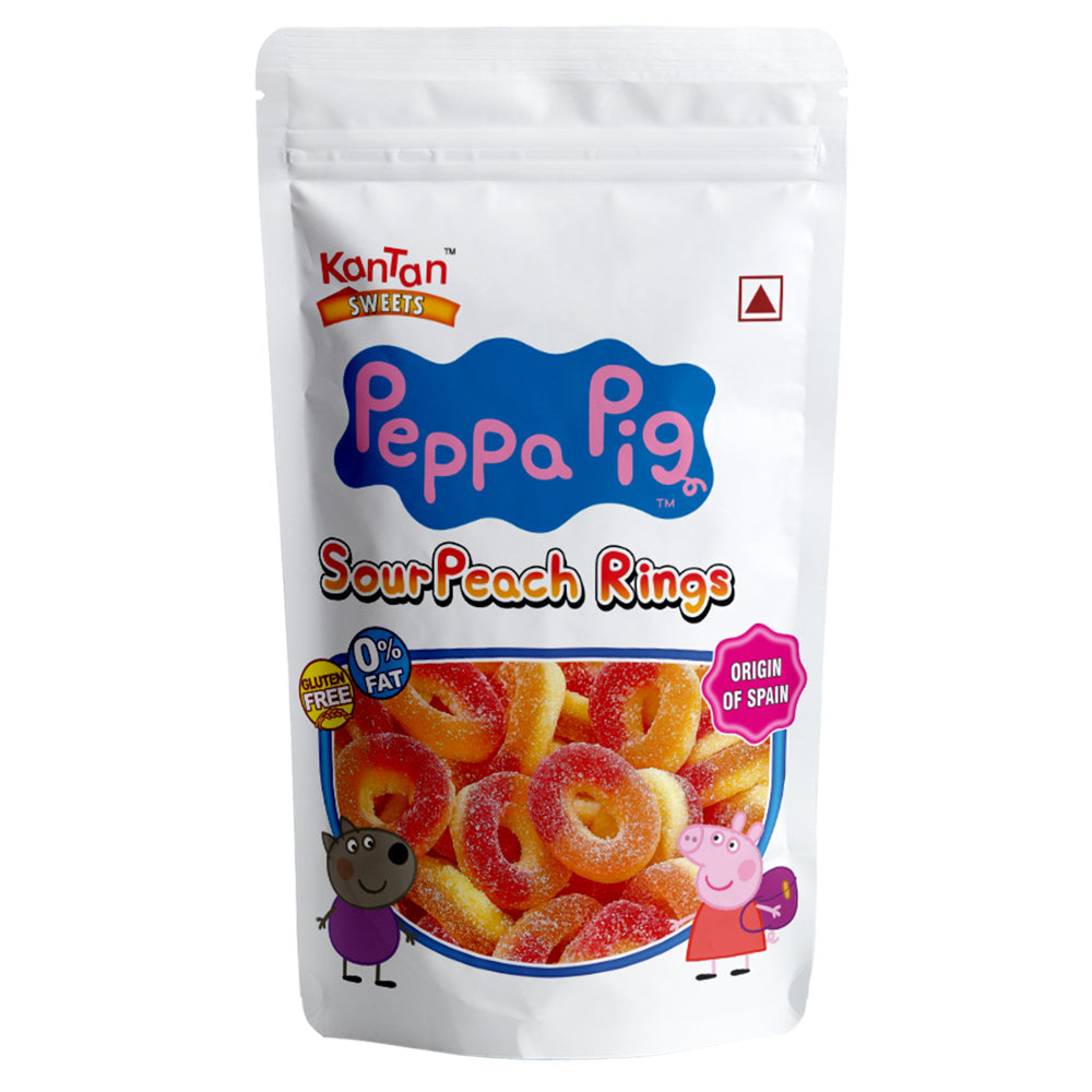 Kantan Sour Peach Rings - 140gm